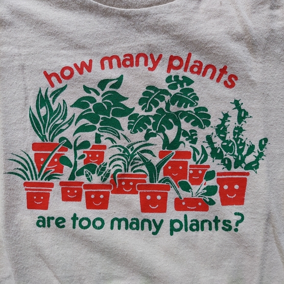 How Many Plants Are Too Many T-shirt Small Tie Dye Plant Tee - Picture 3 of 9